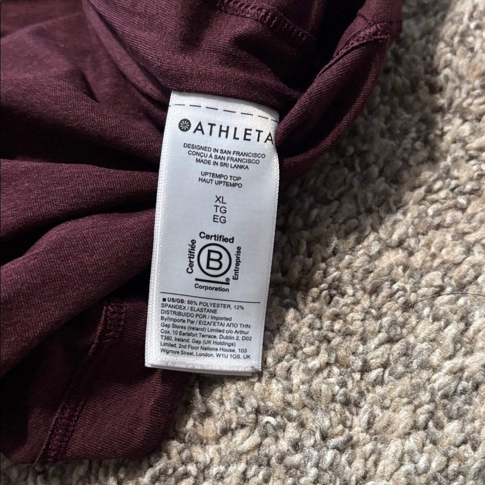 Athleta Uptempo Long Sleeve Shirt size XL - Picture 3 of 7